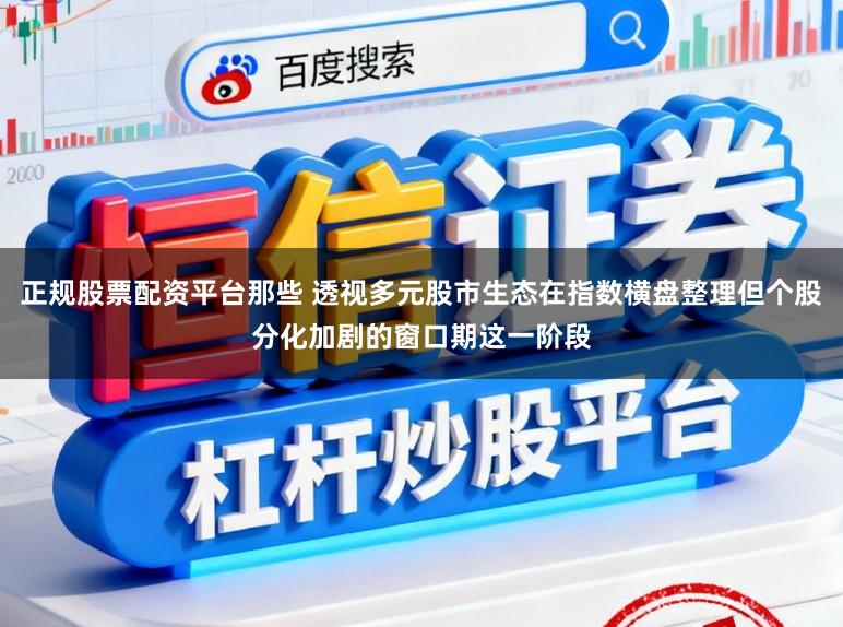 正规股票配资平台那些 透视多元股市生态在指数横盘整理但个股分化加剧的窗口期这一阶段